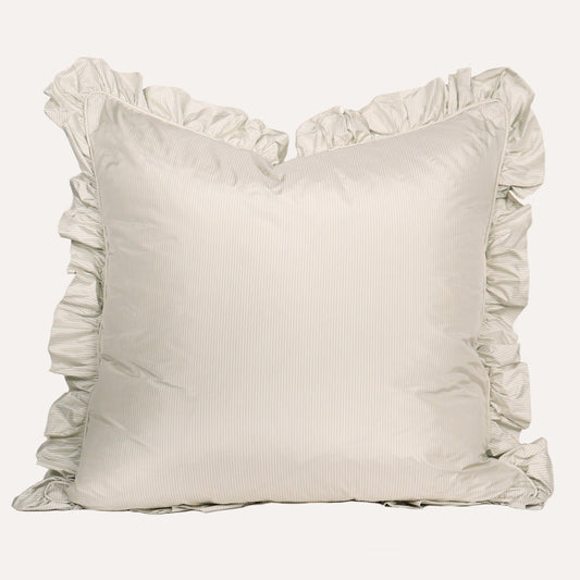 Double Sided Silk Euro Sham with Ruffle