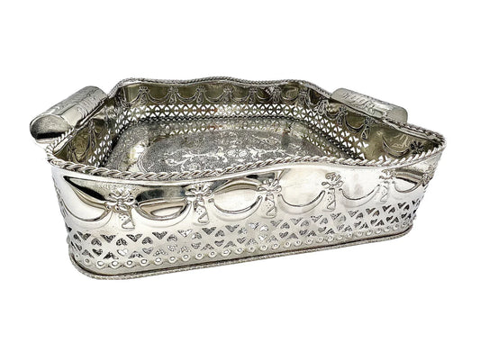 Silver Embossed Tray