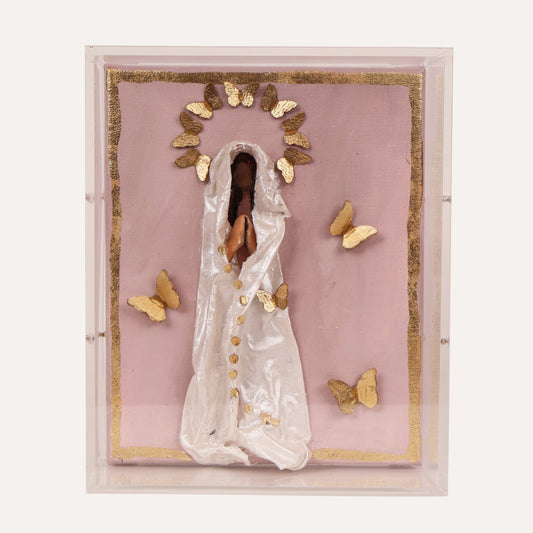 Mary with Butterfly Halo (Blush)