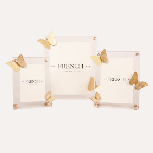 Gold Leaf Butterfly Frame