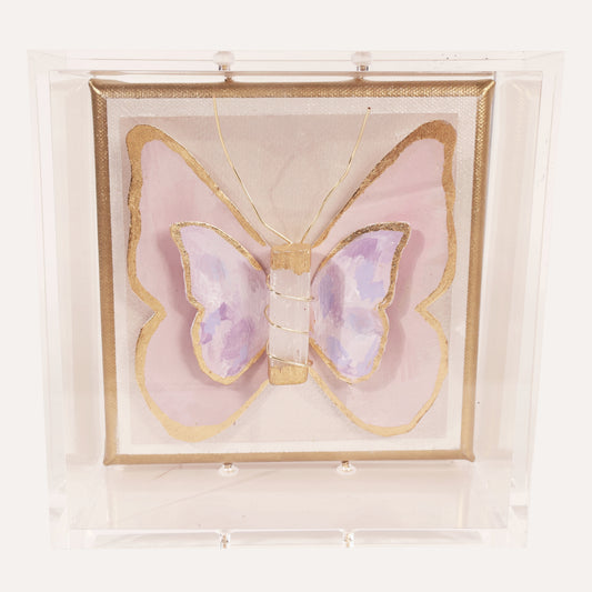 Blush Butterfly on Pearlescent (Abstract)