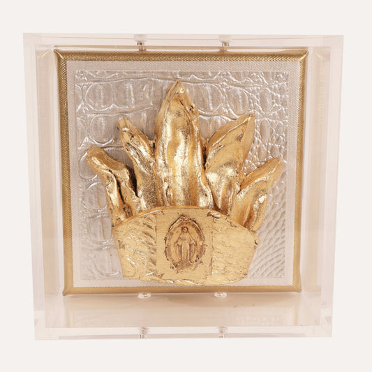 Sculpted Crown with Immaculate Conception Medallion