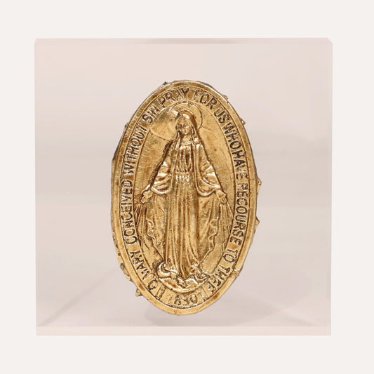 Blessed Mother on Acrylic