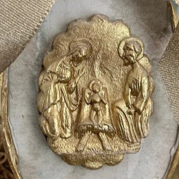 Oval Nativity Wooden Ornament