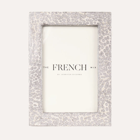 Silver Eggshell Picture Frame