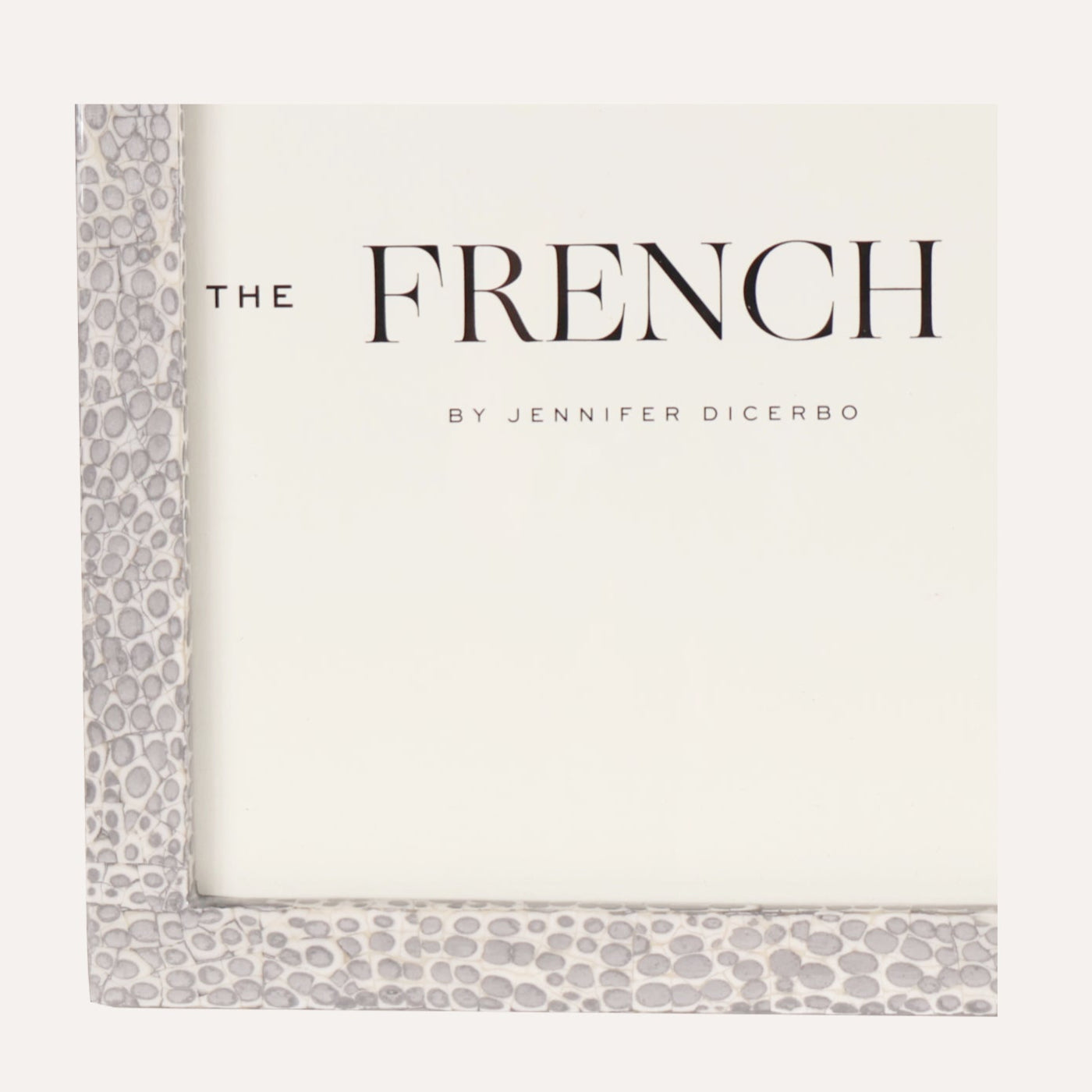 Eggshell Silver & White Picture Frame - 5x7