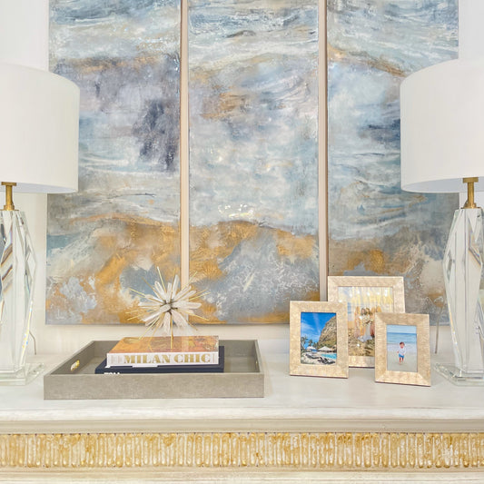 Warm Silver Tortoise Picture Frame