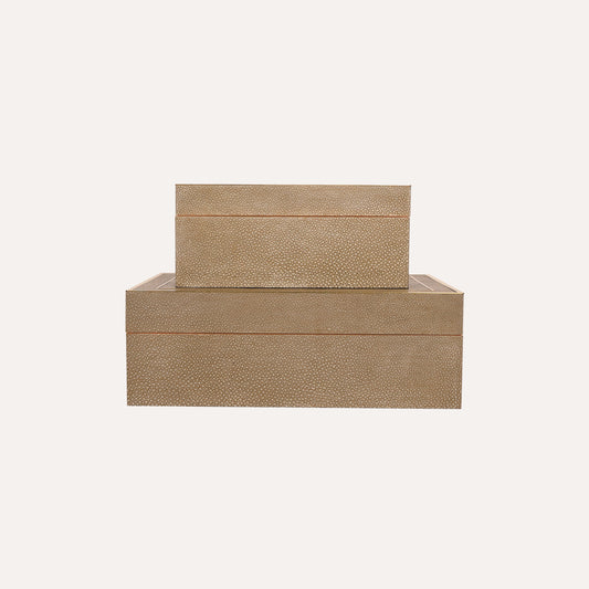 Sand Shagreen Box