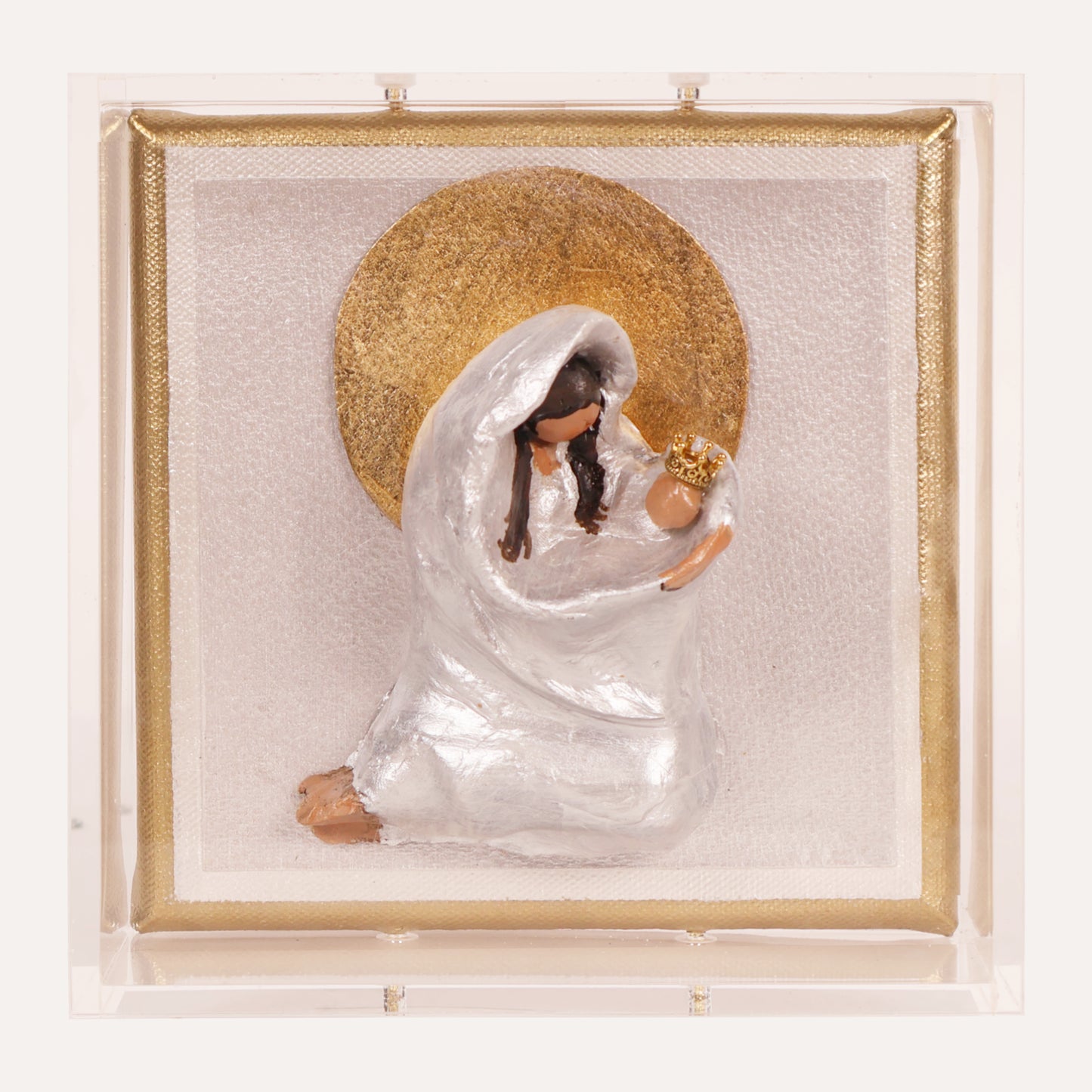 6x6 Sculpted Mary with Halo