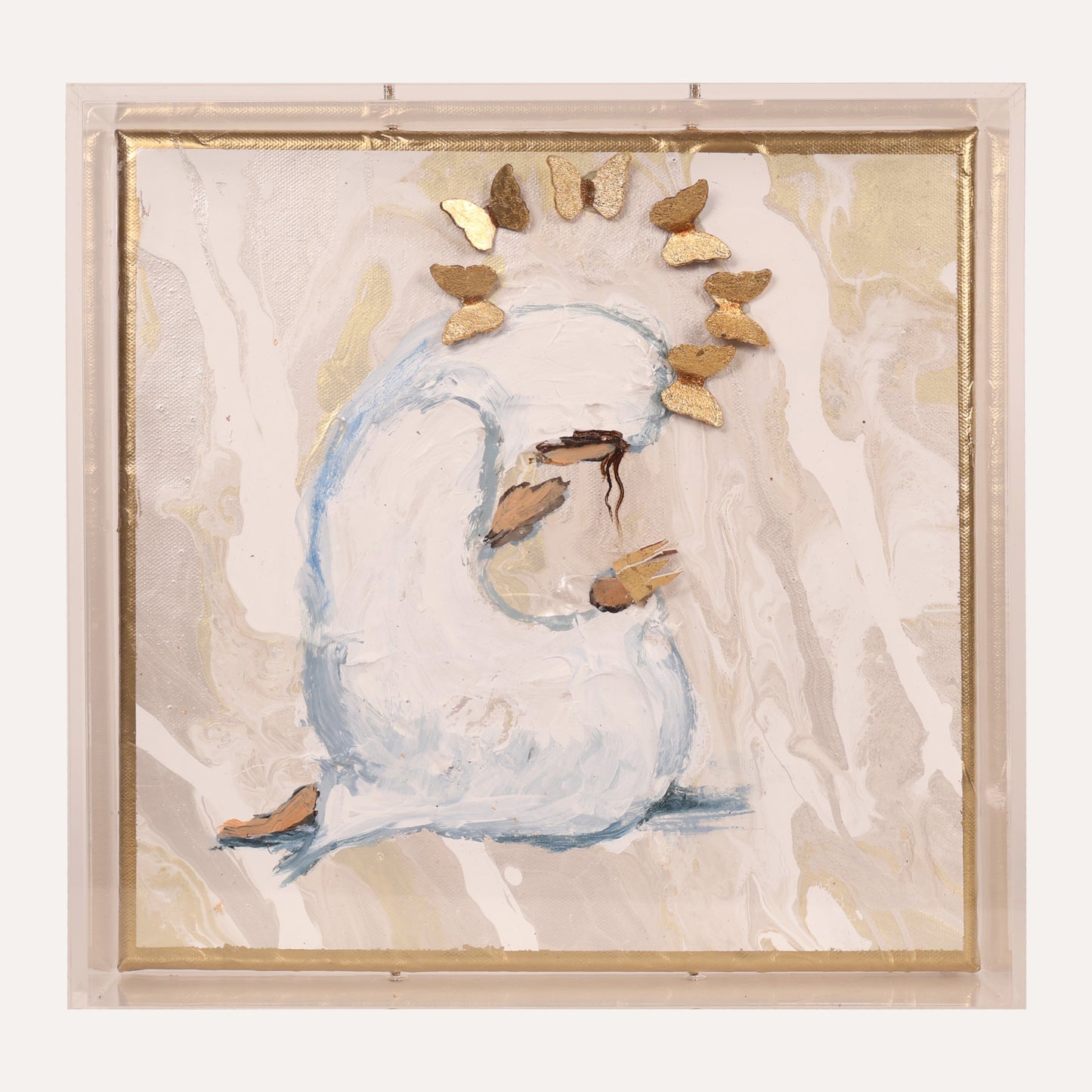 12x12 Mary With Butterfly Halo