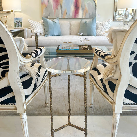 Accent Table with Stick Legs