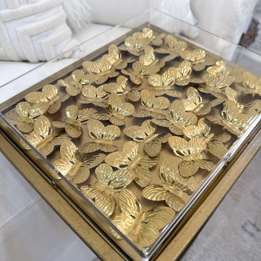 Small Gilded Butterfly Drink Table