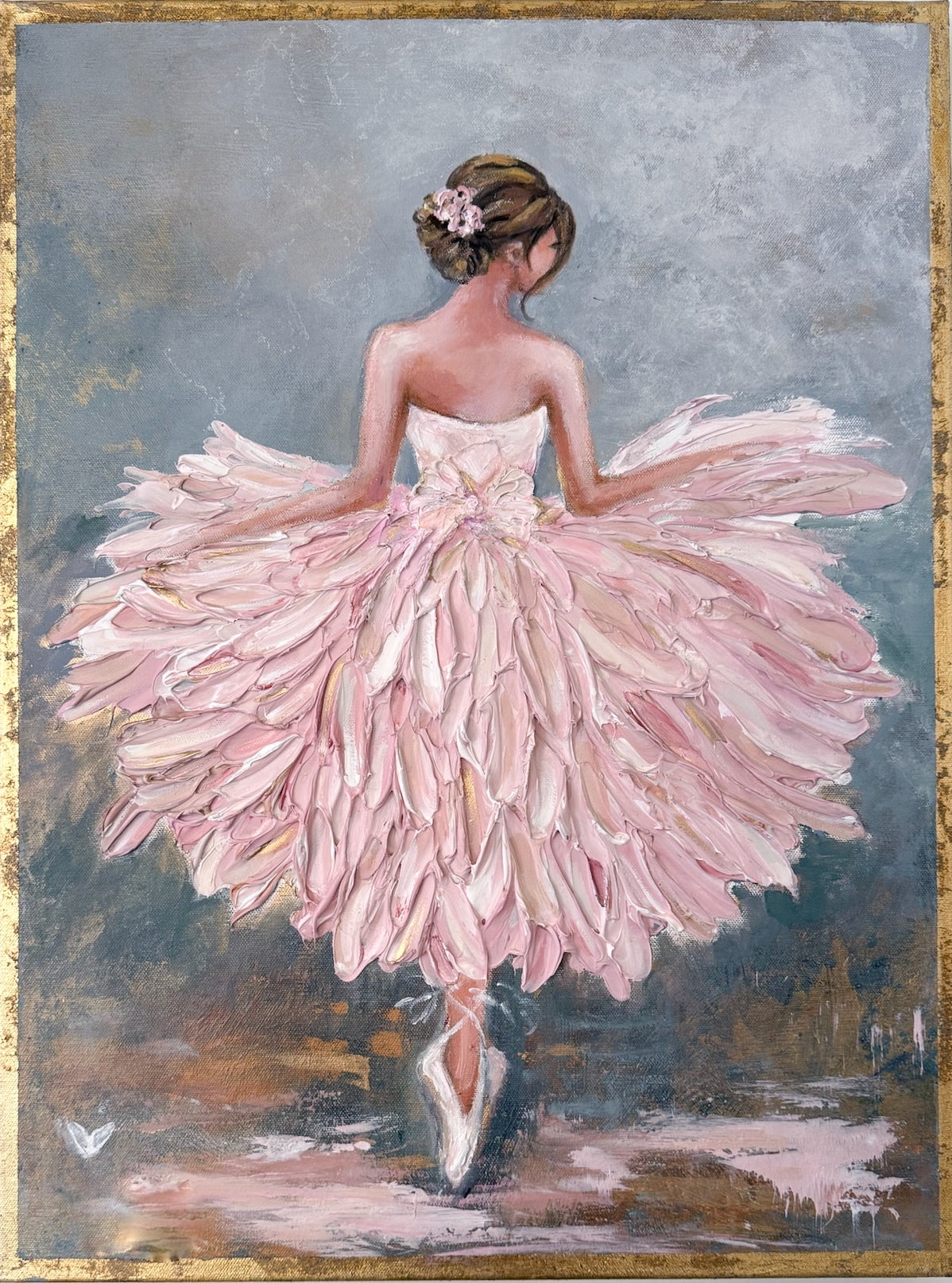 Original Ballerina Art on Canvas