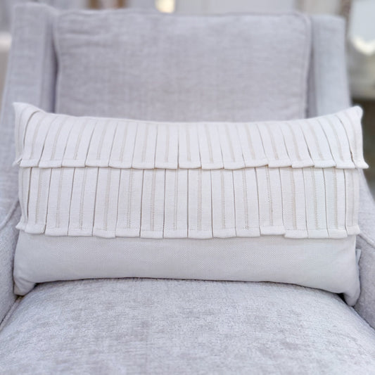 Linen Loop Lumbar Pillow