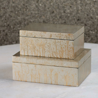 Champagne with Silver Detail Box