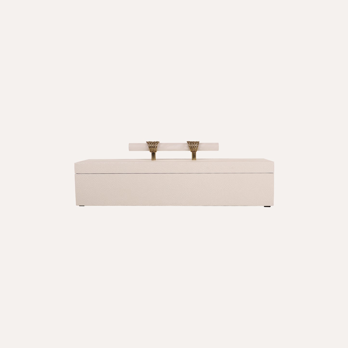 Long White Box with Alabaster Handle