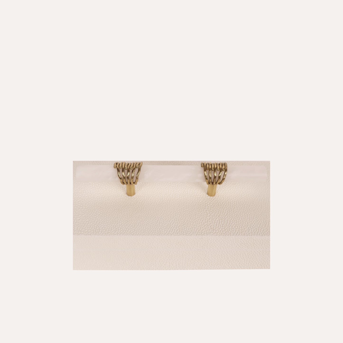 Long White Box with Alabaster Handle