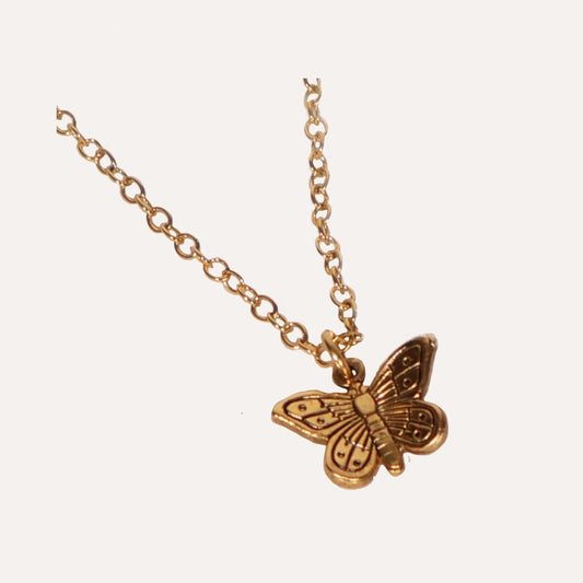 Small Butterfly Charm Necklace