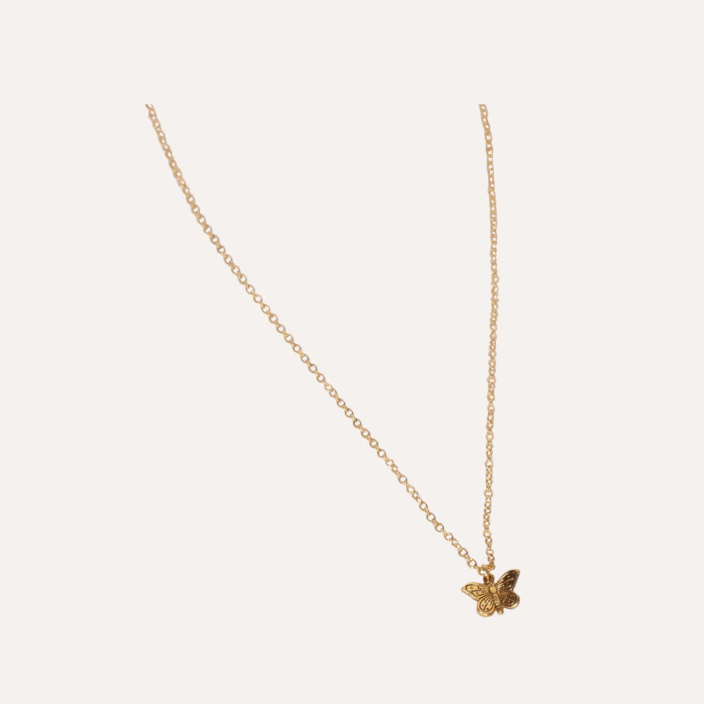 Small Butterfly Charm Necklace
