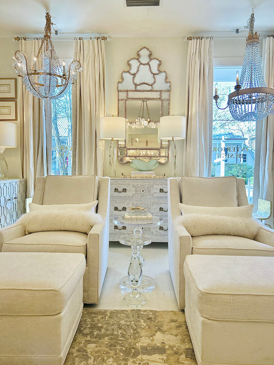 Oyster Linen with Mohair Trim Lumbar