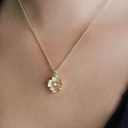Wildflower Gold Pendant Necklace