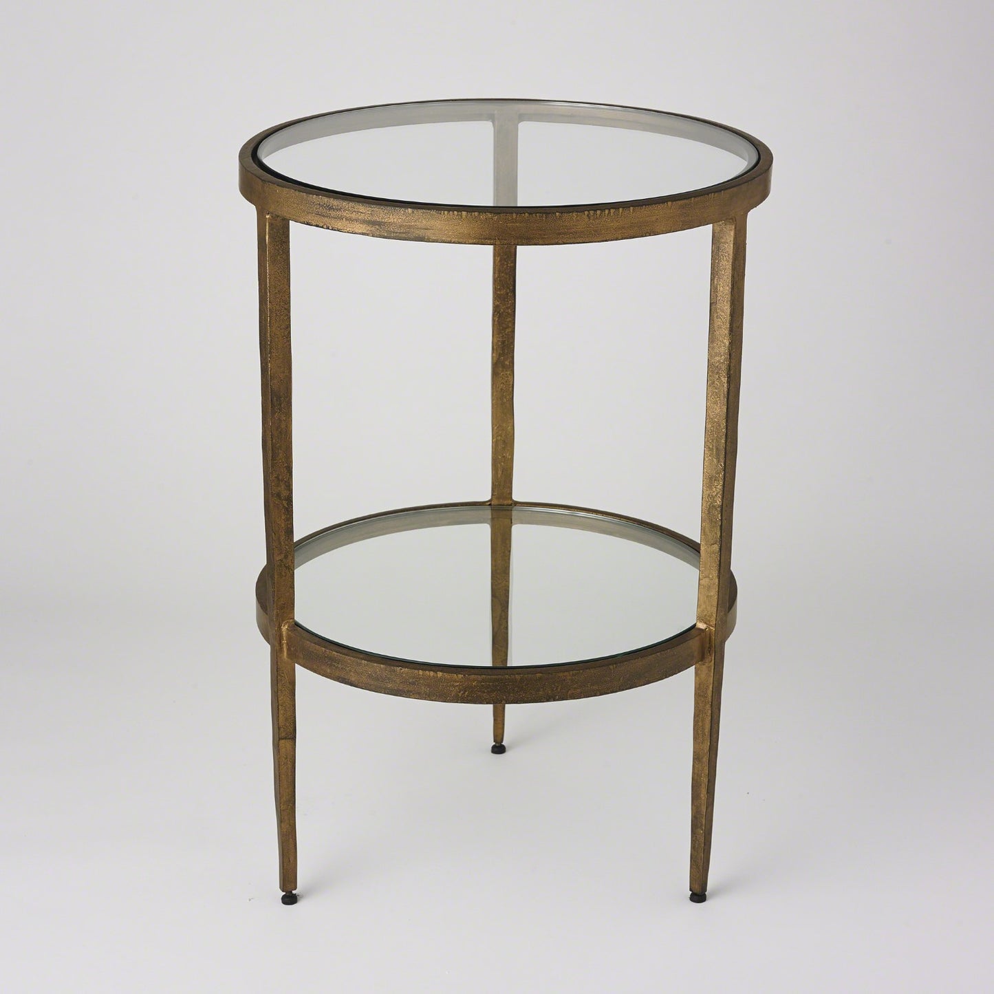 Iron and Brass Side Table