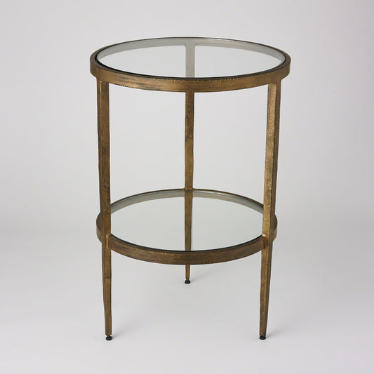 Iron and Brass Side Table