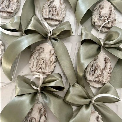 Acrylic Ornament with Satin Bow