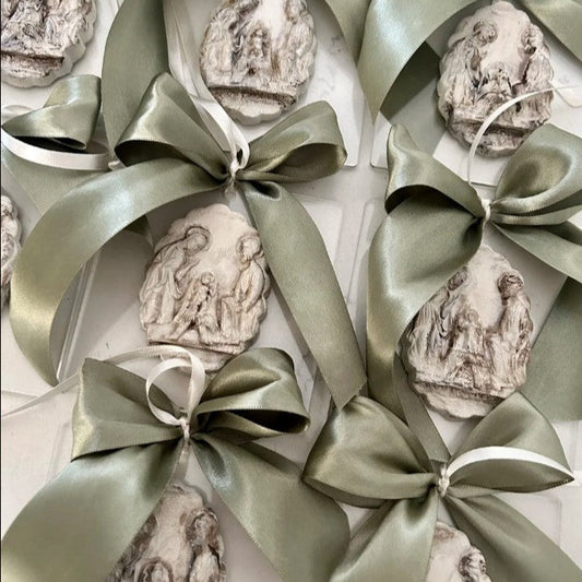 Acrylic Ornament with Satin Bow