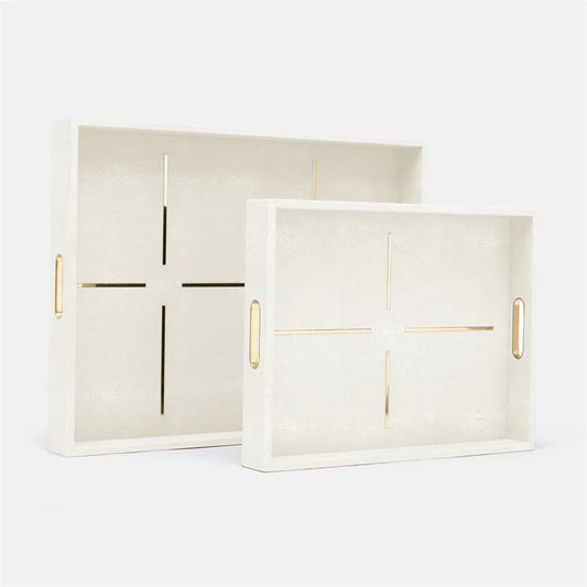 Snow Shagreen Tray