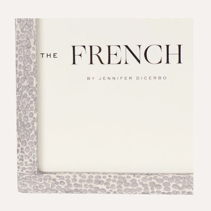 Eggshell Silver & White Picture Frame - 4x6