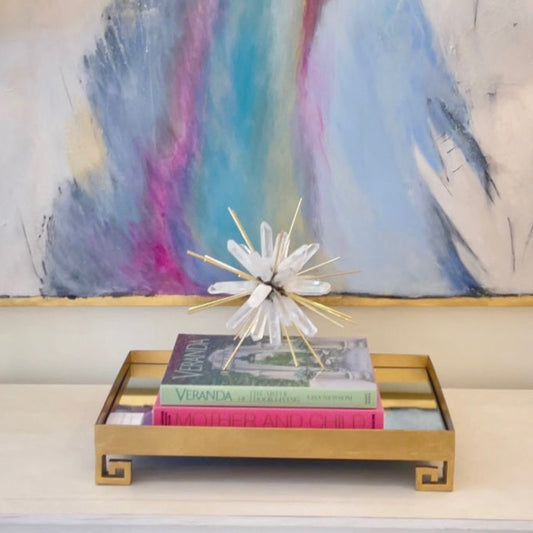 Quartz & Brass Starburst