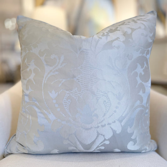 22x22 Custom Silk Damask Pillow