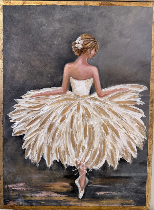 Original Ballerina Art on Canvas