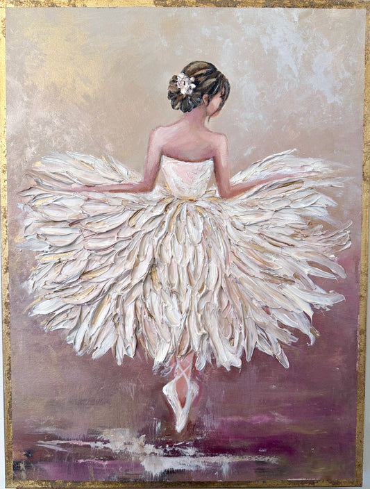 Original Ballerina Art on Canvas