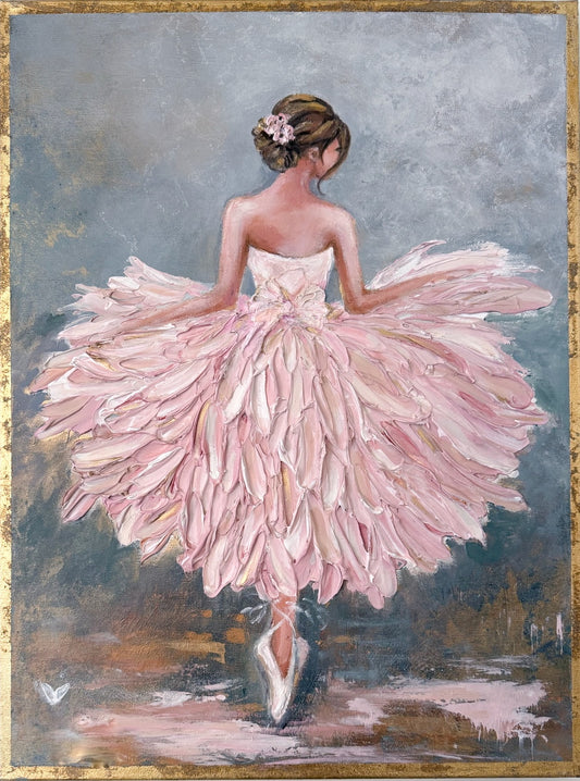 Original Ballerina Art on Canvas