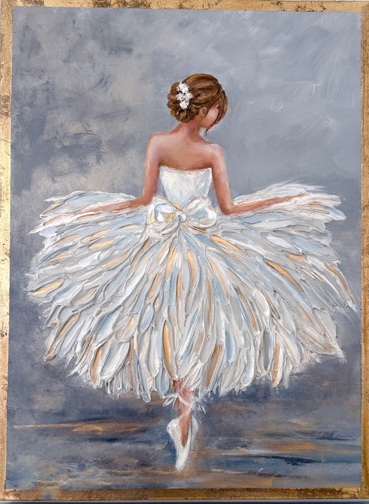 Original Ballerina Art on Canvas