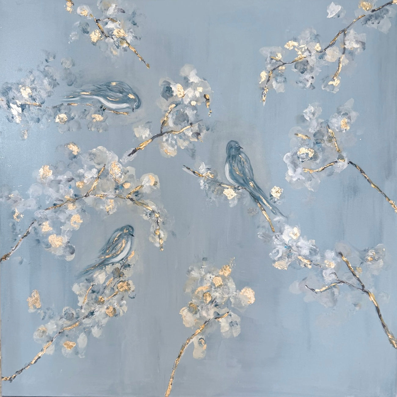 Blue Bird Trio Original Art