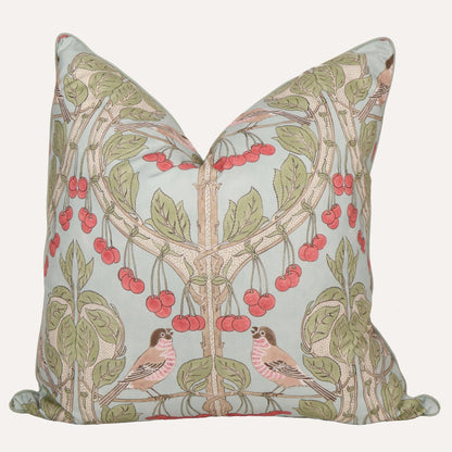22x22 Birds & Cherry Red