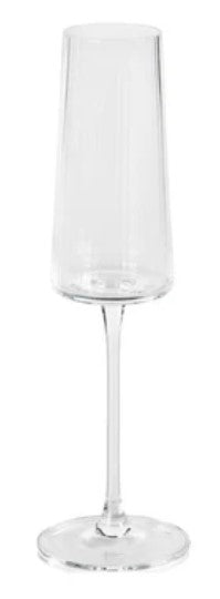 Set of Four Textured Champagne Flutes