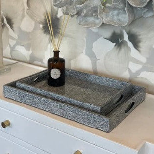 Grey Eggshell Lacquered Tray