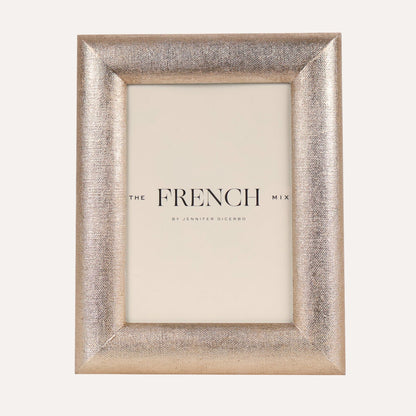Linen Warm Silver Picture Frame - 5x7