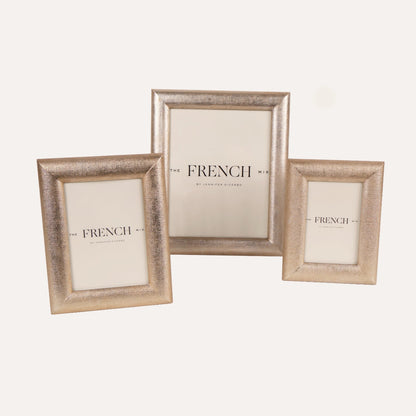 Linen Warm Silver Picture Frame - 5x7
