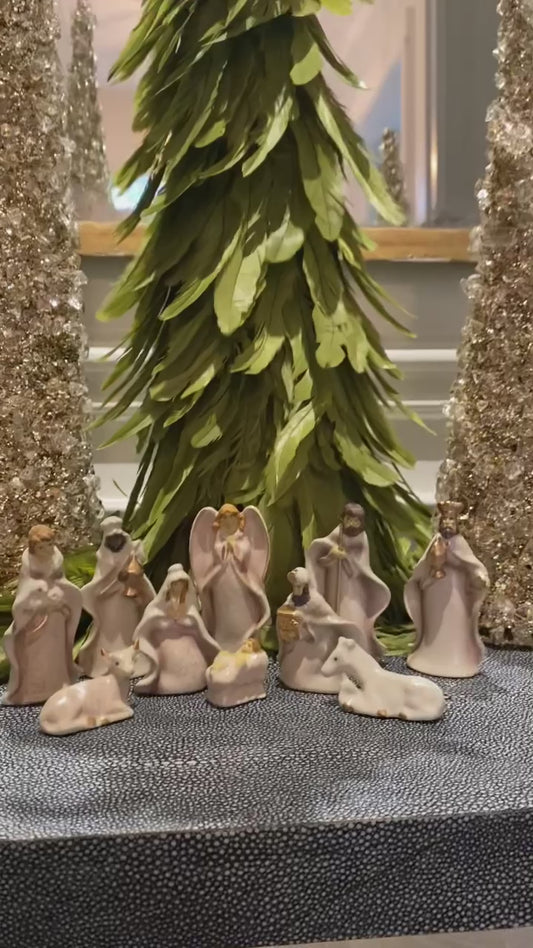 Hand Painted Nativity Set