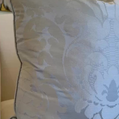 22x22 Custom Silk Damask Pillow