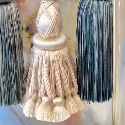 French Blue Silk Tassel